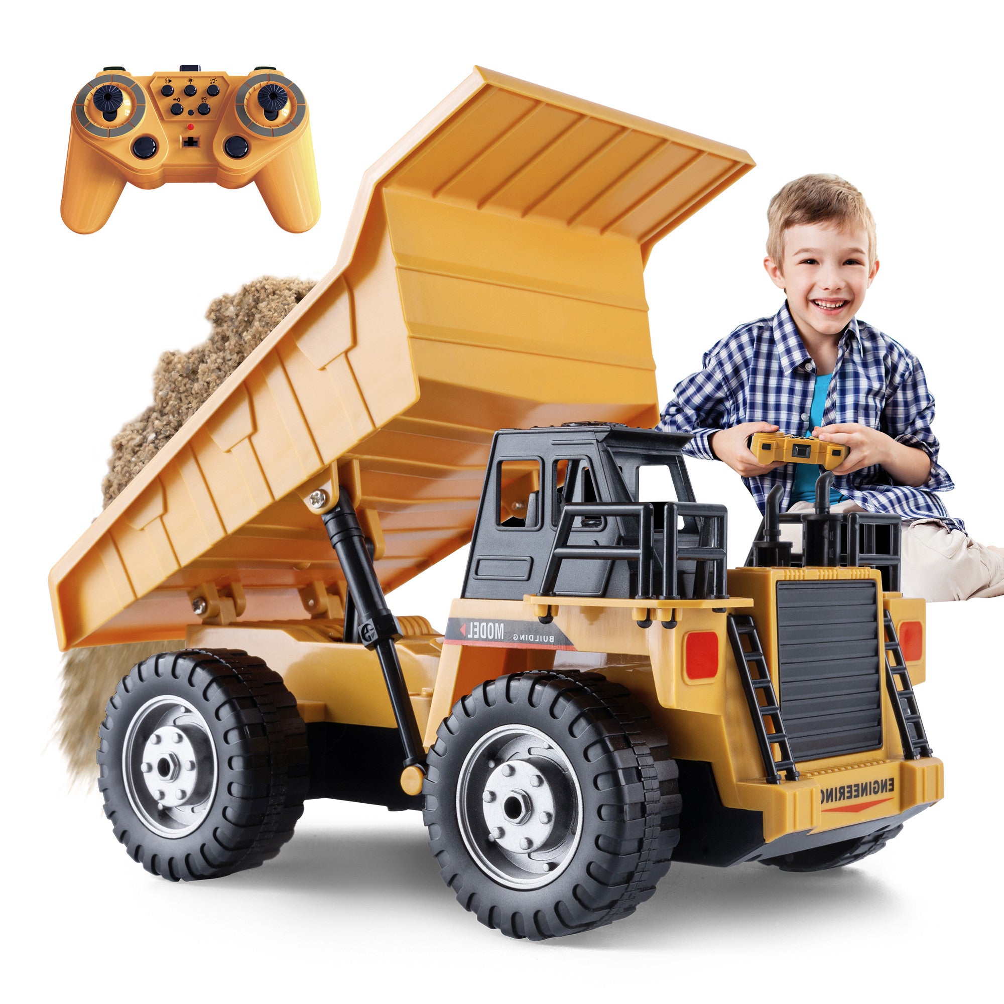 Basculanta Super Realista Cu Telecomanda Pentru Copii KidProtect RockHauler X Basculanta Super Realista Cu Telecomanda Pentru Copii KidProtect RockHauler X